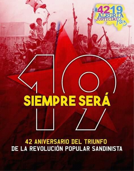 Aquí en Nicaragua siempre será 19 de julio, viva la revolución✌️❤️🖤❤️🖤
 #4219YOTRAVEZTRIUNFAELAMOR 
#JulioCaminosDeVictorias 
 #2021CaminosDePazYVictorias @TE2021 @EfrainJosueSan1 @FcoRosales78 @Wendy_Blandon19 @Cayro47067642 @layeskaaa_amor @ElEsteliano79 @NeydingR