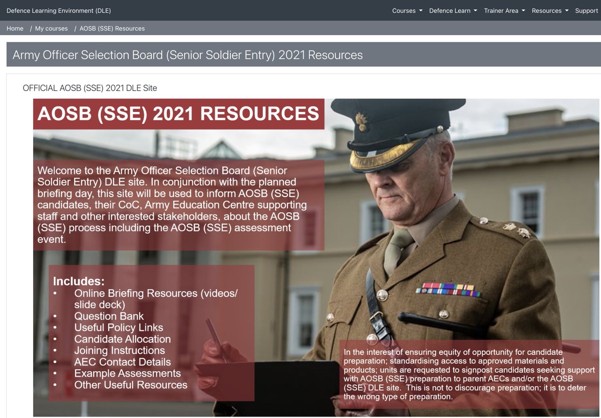 50 days to go until AOSB (SSE) at RMAS for those wishing to commission from the ranks. See Defence Connect at  dle.ice.mod.gov.uk/course/view.ph… which explains and demonstrate the entire 3 days now including the cognitive ability assessment information &amp; example assessments - any concerns?