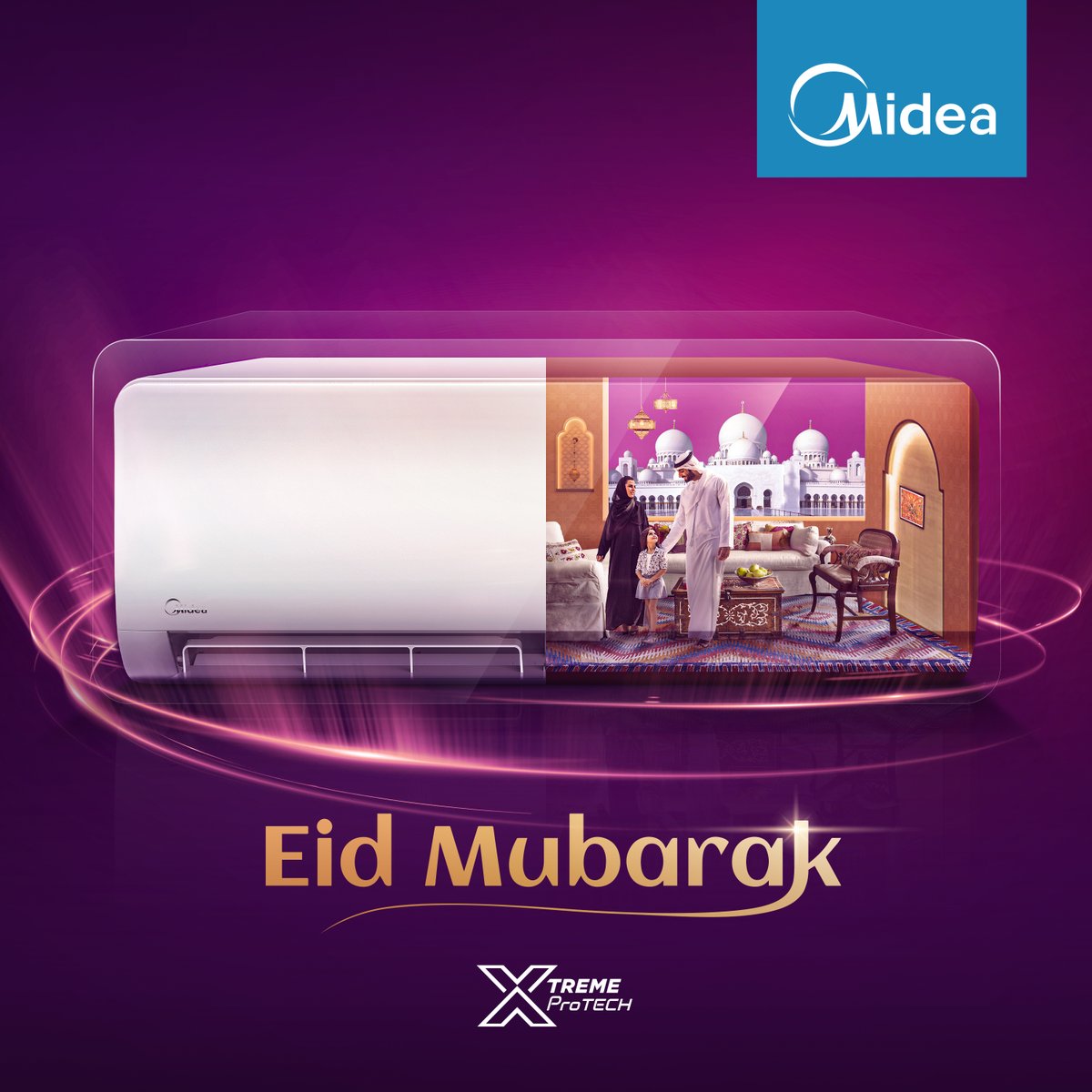 On Eid-Al-Adha, Midea wishes you and your family with the blessings of good luck and fortune, peace and happiness.
#EidAlAdha
#EidMubarak 
#MideaRAC