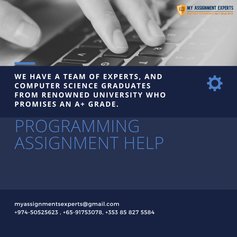 my_experts's tweet image. Programming Assignment Help | Programming Homework Help
More information - bit.ly/3hOpQGw
#programmingassignmenthelp
#programminghomeworkhelp