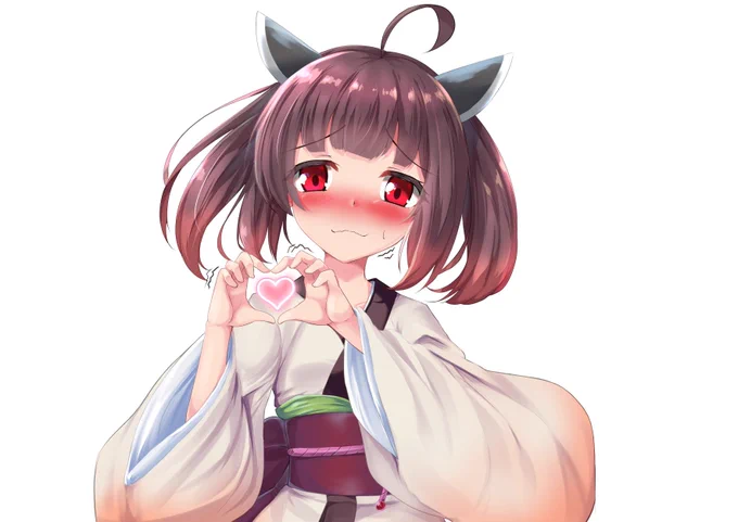 skeb依頼で手でハート作った笑顔のきりたん(照れ差分付)を描かせていただきました!

https://t.co/JJVeLCP84N 