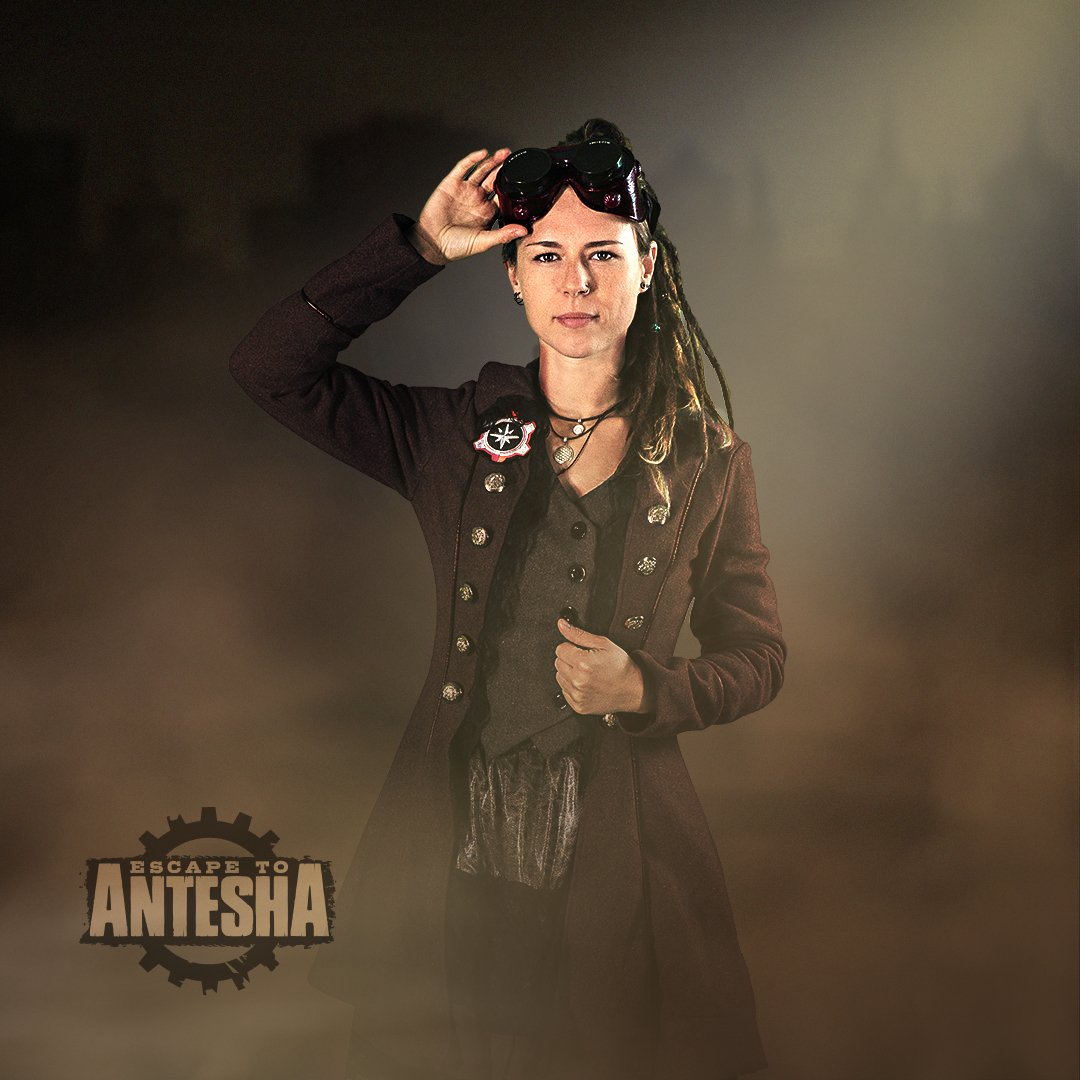 anteshagame's tweet photo. Navigator Beli is always ready for lift off. Unfortunately, her next departure isn’t going as planned. Played by Beli @drachenflugband,  singer of Drachenflug. https://t.co/ZYH9Sf0hTb