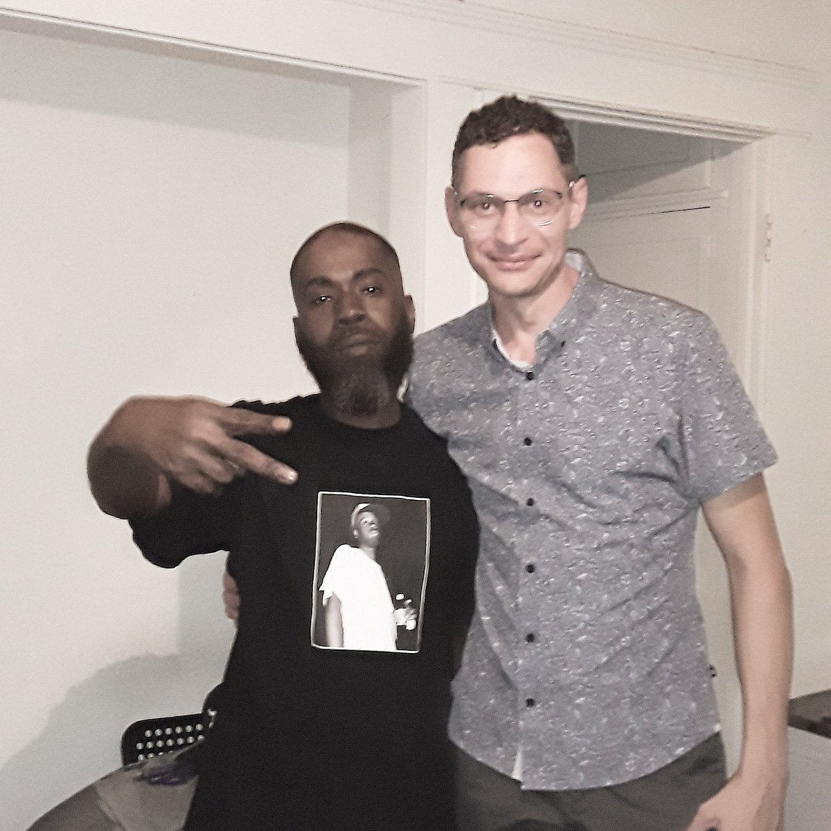 Franknitt's tweet photo. Almost 40 years of friendship I met him when I was 7. Salute to my bro #DWest https://t.co/jlCQFBy1cX