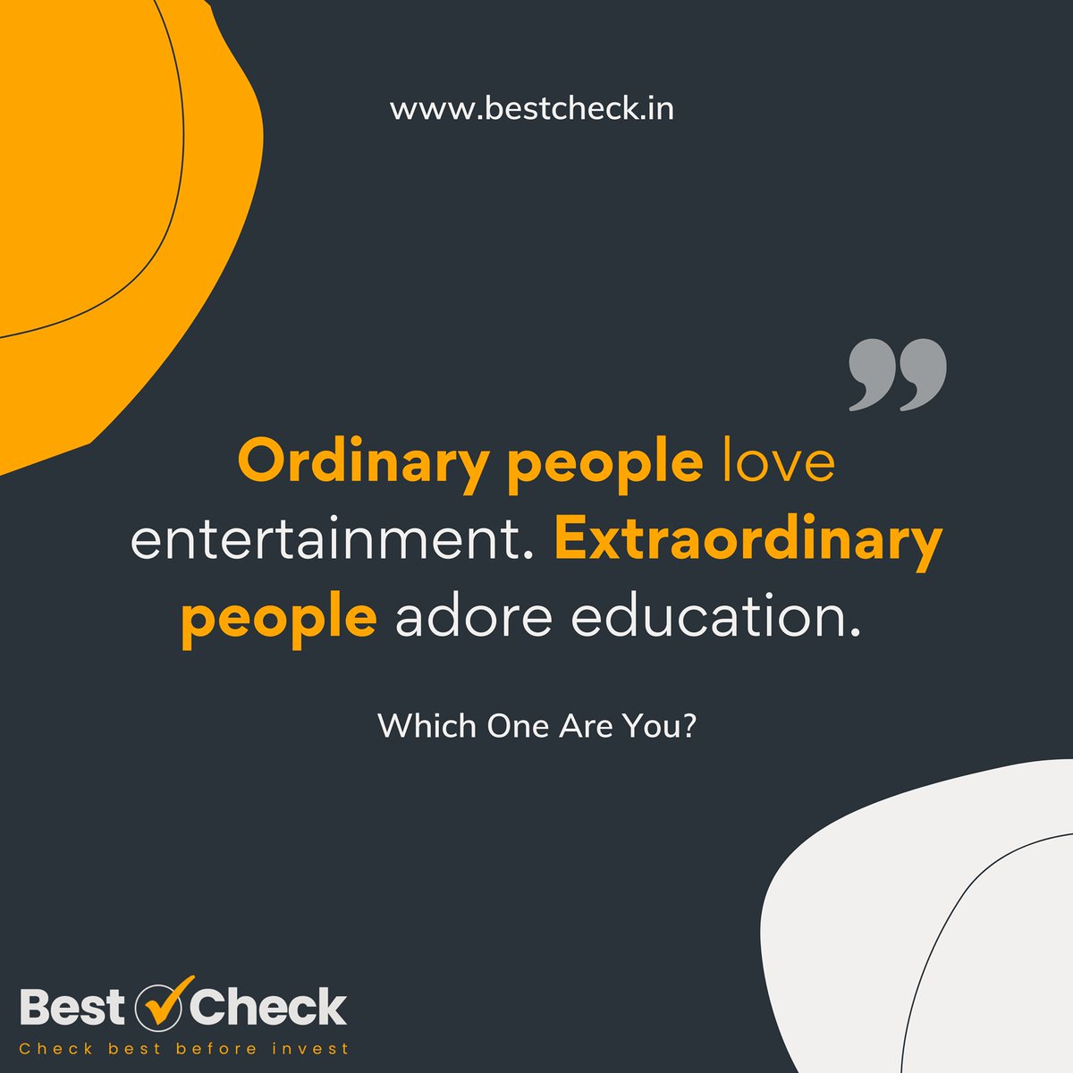 Thought of the day. 👓 Have a great week ahead. 🤩

Compare, read reviews and find the best products for shopping online at
bestcheck.in

#bestcheckindia #bestcheck #coffeemakers #electronics #productreviewer #kitchengadget #kitchenplanning #cookingrange #kitchenlife