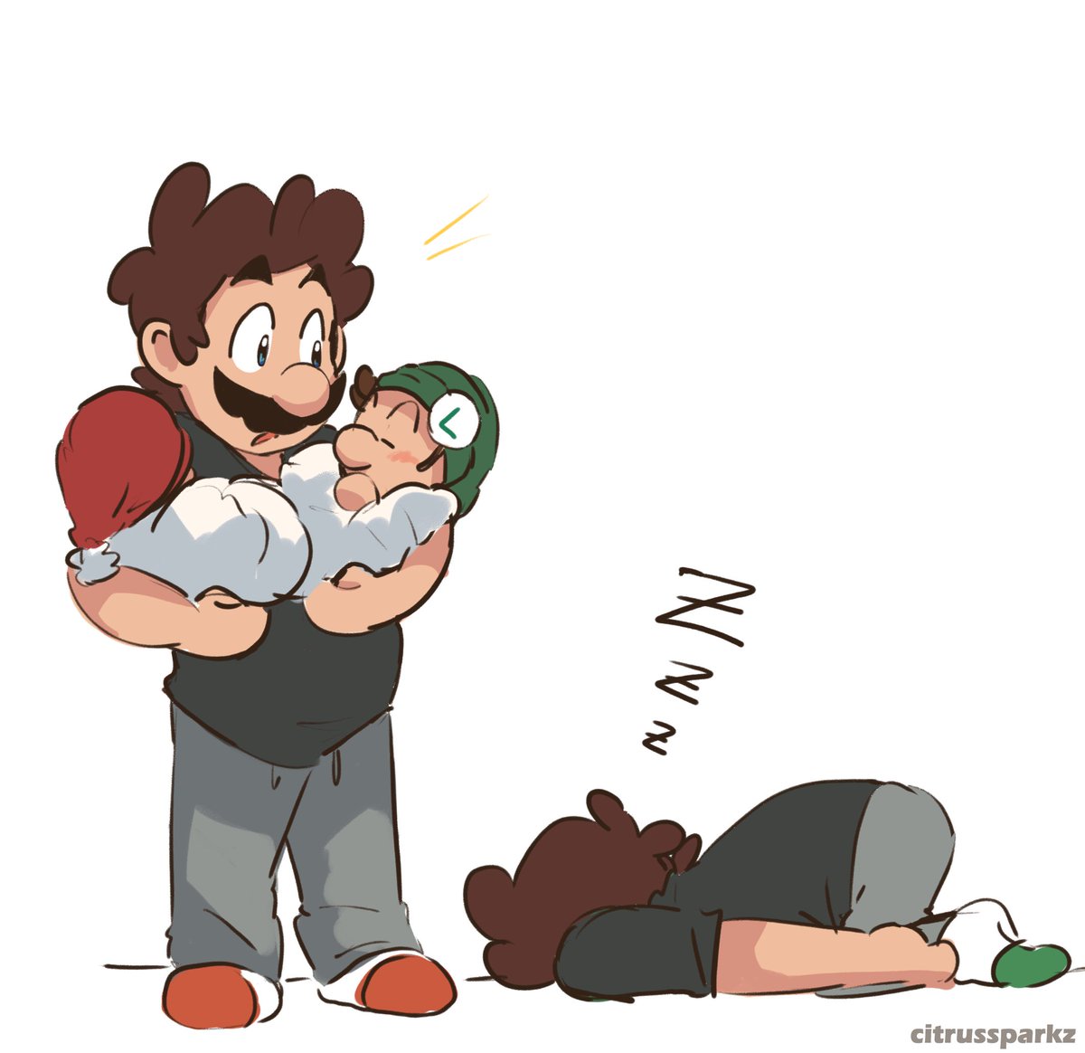 I feel like Luigi struggles with babies because he's a worrier while Mario just kinda reads their minds lmao
BTW I love Partners in Time and I haven't even finished it yet