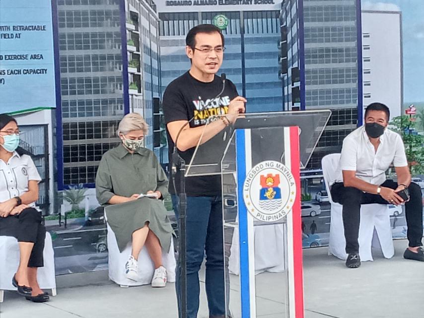 Manila Mayor Isko Moreno led the groundbreaking ceremony for the redevelopment and construction of a 10-storey building for the Rosauro Almario Elementary School in Tondo <a href="/ABSCBNNews/">ABS-CBN News</a>