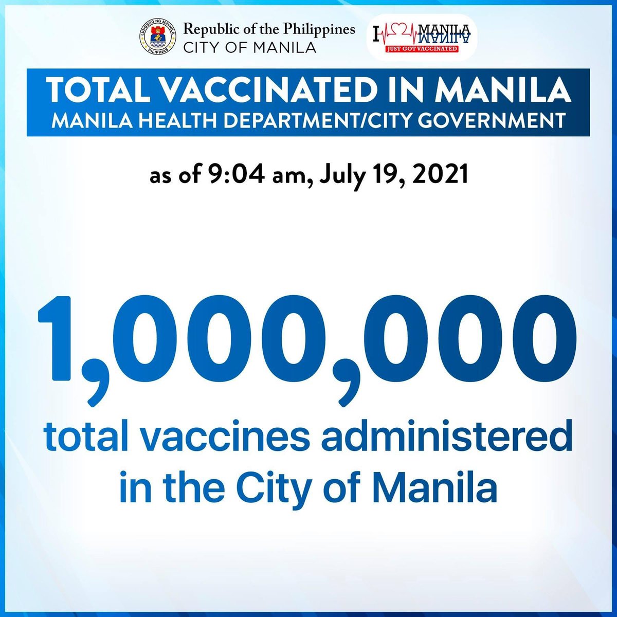 Bilang ng naibakunang doses ng COVID-19 vaccine sa Maynila, umabot na sa isang milyon <a href="/ABSCBNNews/">ABS-CBN News</a>   📷 Manila PIO