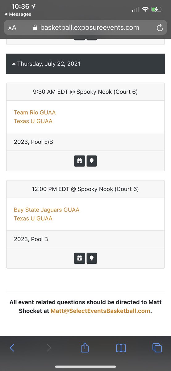 Texas U 16 Girls UAA (@texasu_16guaa) on Twitter photo Find us in Pennsylvania for the <a href="/SelectEventsBB/">Select Events Basketball</a> Summer Championship Tuesday-Thursday‼️
<a href="/TexasU_16GUAA/">Texas U 16 Girls UAA</a> @GirlsUAA
<a href="/RaimiMcCrary/">Raimi McCrary</a> <a href="/allysia_m23/">Allysia McDaniel</a> <a href="/claire_kastelic/">claire kastelic</a> <a href="/iamniasantiago/">nia santiago</a> <a href="/jordyn_devaughn/">Jordyn DeVaughn</a> <a href="/maceymercer11/">macey mercer</a> <a href="/lydia_2023/">Lydia Cooke-Wiggins</a> <a href="/HeissMadison/">Madison Heiss</a> <a href="/MadisonSpain22/">Madison Spain</a> <a href="/HopkinsAmiya/">Amiya hopkins🏀</a> <a href="/mallorygracem/">Mallory McQuietor</a> 😤 Find us in Pennsylvania for the <a href="/SelectEventsBB/">Select Events Basketball</a> Summer Championship Tuesday-Thursday‼️
<a href="/TexasU_16GUAA/">Texas U 16 Girls UAA</a> @GirlsUAA
<a href="/RaimiMcCrary/">Raimi McCrary</a> <a href="/allysia_m23/">Allysia McDaniel</a> <a href="/claire_kastelic/">claire kastelic</a> <a href="/iamniasantiago/">nia santiago</a> <a href="/jordyn_devaughn/">Jordyn DeVaughn</a> <a href="/maceymercer11/">macey mercer</a> <a href="/lydia_2023/">Lydia Cooke-Wiggins</a> <a href="/HeissMadison/">Madison Heiss</a> <a href="/MadisonSpain22/">Madison Spain</a> <a href="/HopkinsAmiya/">Amiya hopkins🏀</a> <a href="/mallorygracem/">Mallory McQuietor</a> 😤