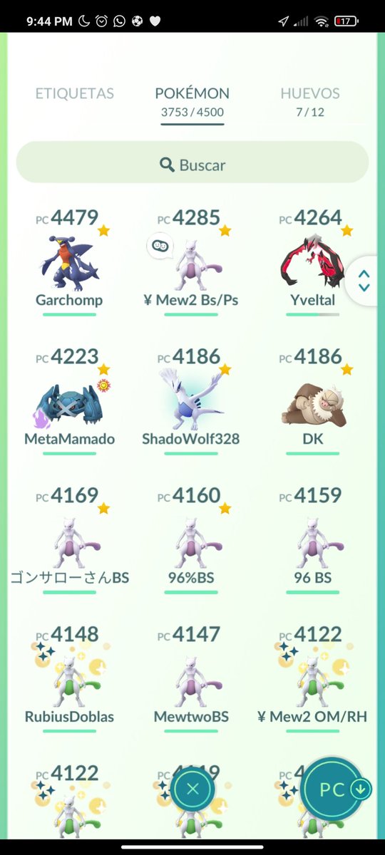 ShadoWolf328's tweet photo. Y se logro!!! Termino el #PokemonGOFest2021 para mi 🥰🥰🥰
48 Shinys
2 Legendarios 100% (Groudon 🤤 y Lugia bb🥰)
Lugia LvL 50 🤤🤤🤤
900k polvitos entre ayer y hoy 🥰
Muchisimas gracias a los que me apoyaron enviando Raids de Lugia, los TKM
#PokemonGo #AuraSphere #IngBetosCrew https://t.co/sHsEqfdNJz