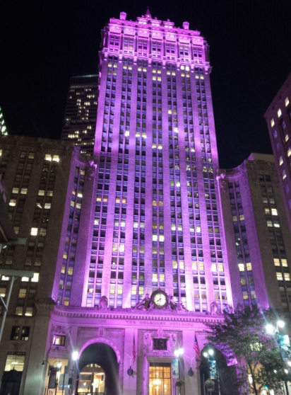 LightUpPurple's tweet photo. Thank you to the #HelmsleyBuilding in #NewYork for their continued support as they #lightuppurple on October 10th for #WorldMentalHealthDay   shared with @c_todd https://t.co/gm4X7p8UbB