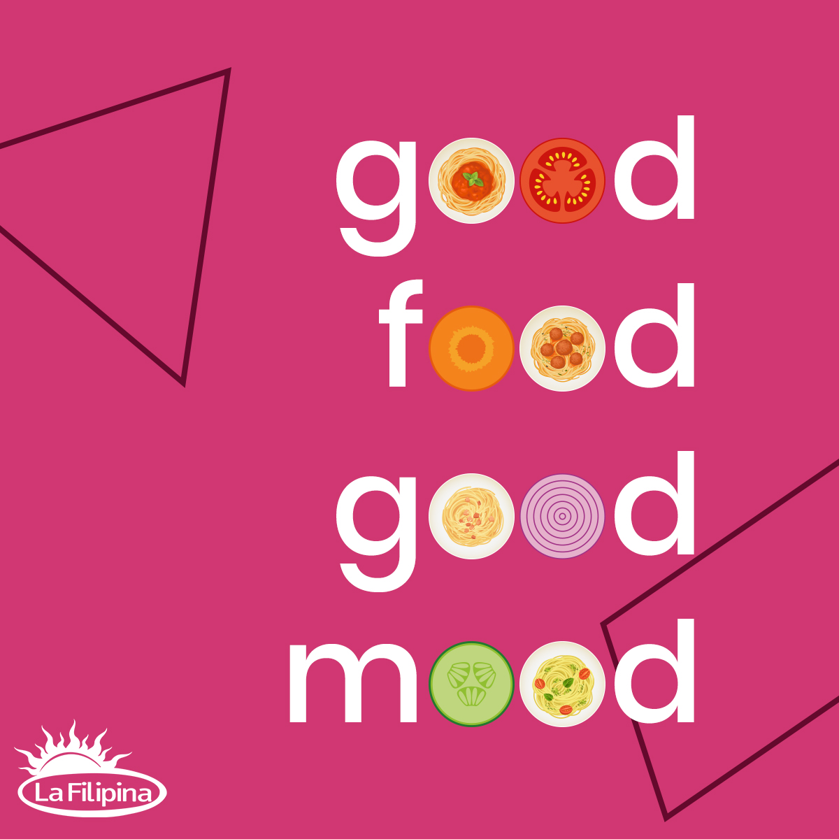 LaFilipinaPH's tweet photo. Happy Hump Day! Get the good vibes that you need to power through the rest of the week, and treat yourself to a feel-good plate of your favorite pasta.
You got this!
#LaFilipina #pastabilities https://t.co/dZrhQniYfl