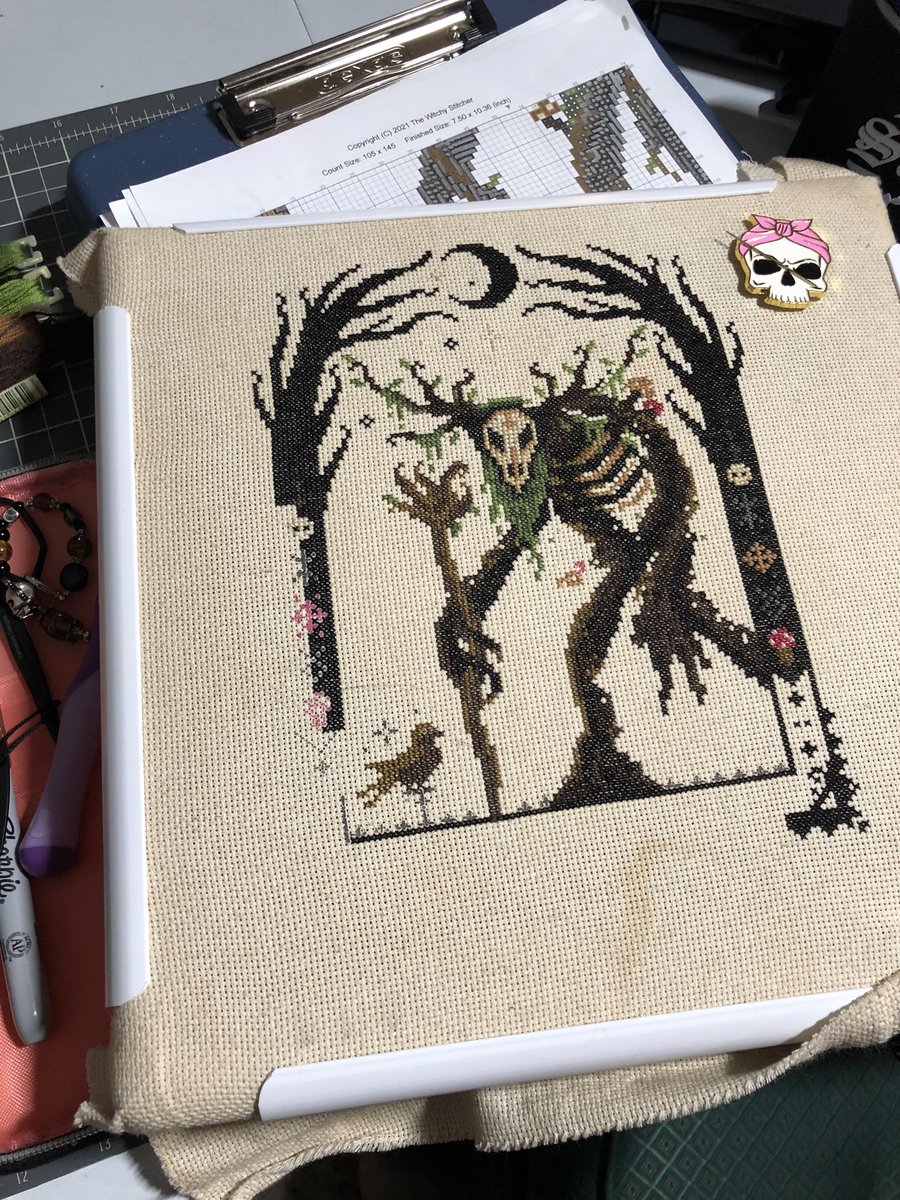 SecondhandDead's tweet photo. Finally got back in the stitching mood #WIPitrealgood #xtitch https://t.co/ZjGxO12jA7