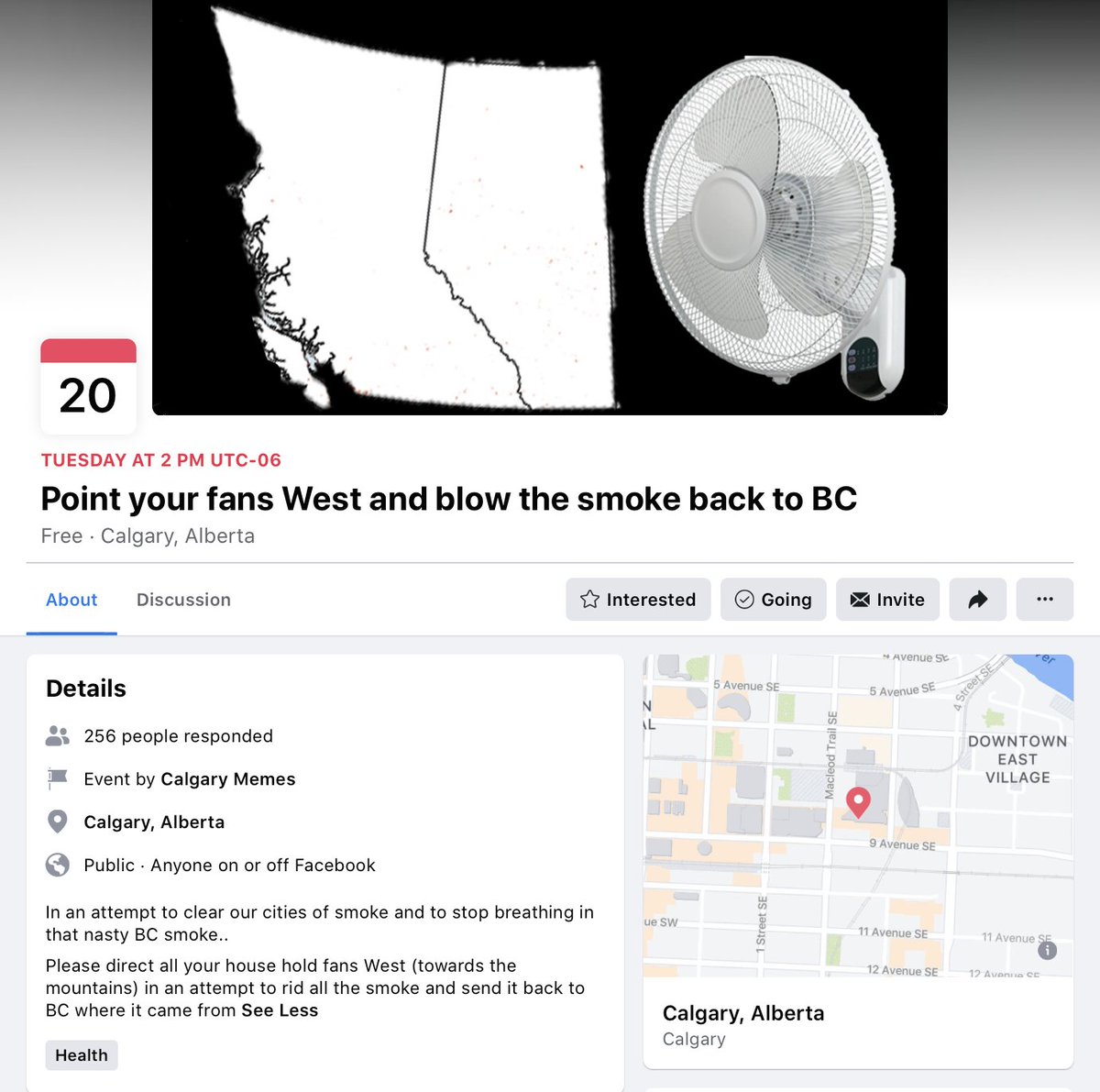 SammyHudes's tweet photo. looks like Alberta has found a solution to the smoke problem https://t.co/1mKfH2Rxjb