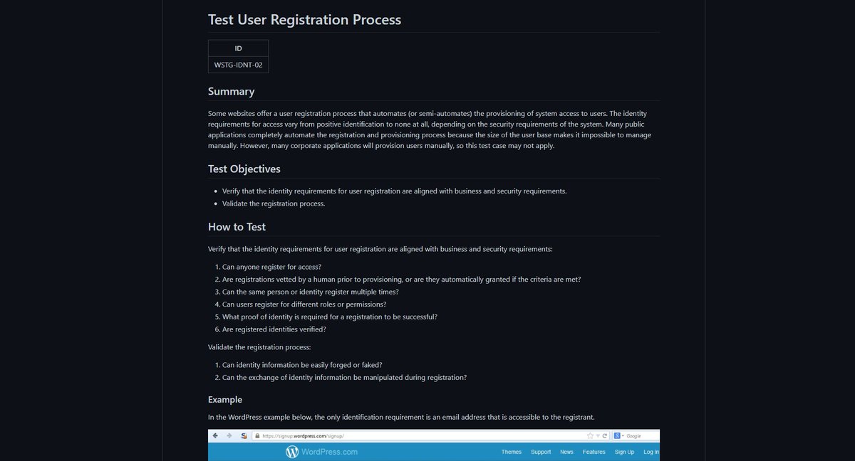 s0md3v's tweet image. OWASP Web Security Testing guide, very detailed 👌

Kudos to @kingthorin_rm and others for creating this resource, its definitely going in my top 10! 

github.com/OWASP/wstg/tre…