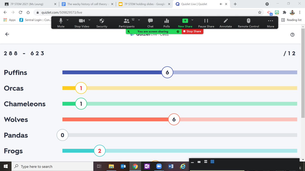 Just tried Quizlet Live on Zoom with my Year 7s to practise their science vocab. It worked really well.