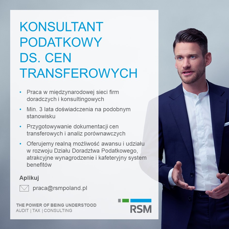 #RSMrekrutuje #PracaSzukaCzłowieka
Aplikuj ▶️ bit.ly/2UYB2qP
Do naszego biura w WARSZAWIE i POZNANIU poszukujemy kandydatów/ek na stanowisko Konsultanta/tki ds. cen transferowych.
Zapraszamy do kontaktu!

✉️ praca@rsmpoland.pl
📱  786 250 026 

#job #recruiting #hiring