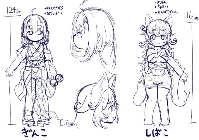 自分のオリキャラを2体作ってた 