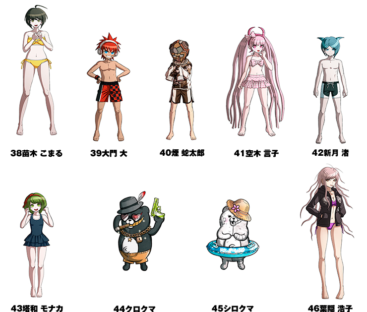 DANGANRONPA SWIMSUITS REVEALED 