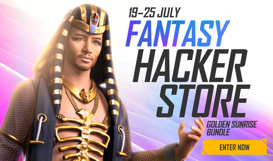 Garena Free Fire - Fantasy Hacker Store from 19th to 25th July 2021