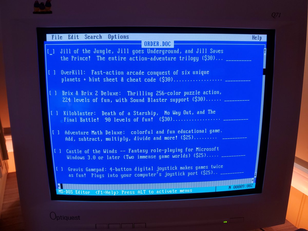 lazygamereviews's tweet image. Current mood:
Shareware order forms