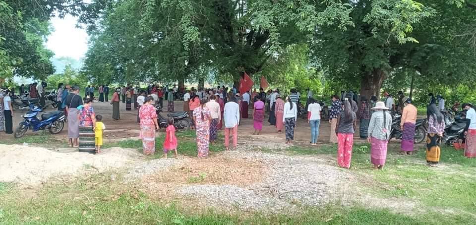 Boycey828's tweet photo. Locals of Myaing Tsp staged a marching motorcycles strike to overthrow Genocidal Dictatorship on  MYANMAR MARTYRS' DAY  #HonorTheFallenHeroes #July19Coup  #WhatsHappeningInMyanmar https://t.co/f3p4T9trvH