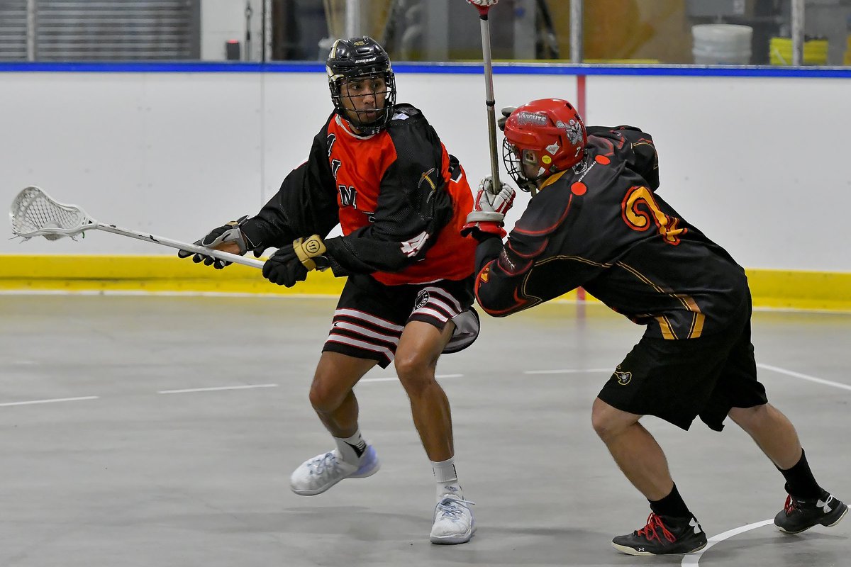 CliffMccaig's tweet photo. Alberta Senior B action from today. The St. Albert Miners defeated the Rockyview Knights 13-3. @RMLaxL @MinersLacrosse @RMLLKnights A few NLL’ers on the floor today. https://t.co/jr9y2ICEdw