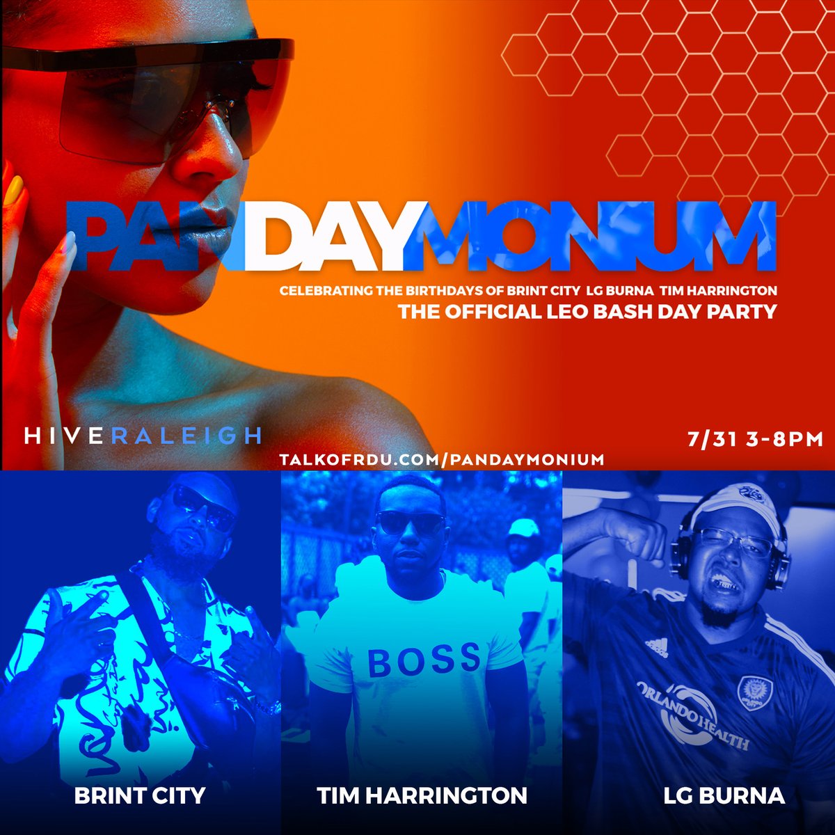 Come out to My Official Bday Bash is July 31st at HIVE 3-8PM!