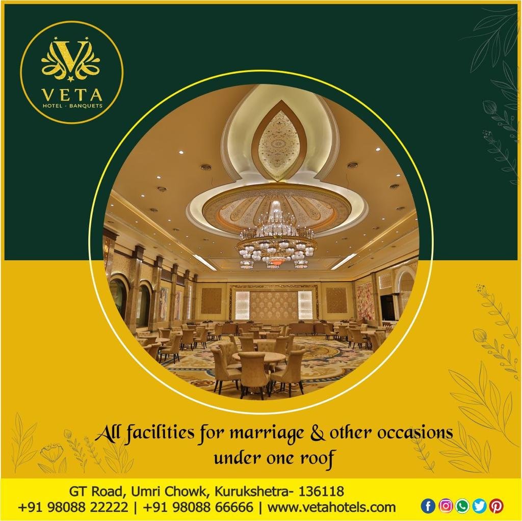 VetaHotel's tweet photo. We provide all the facilities under one roof

 #VETA #Hotel #Banquets #Kurukshetra https://t.co/CyWveRivFQ
