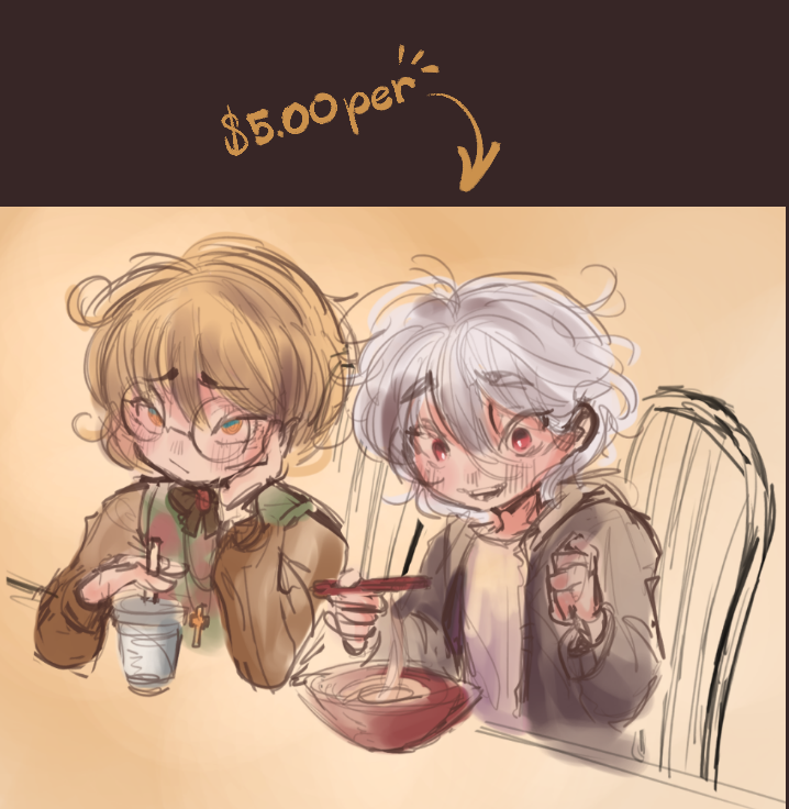 Jijishota's tweet photo. ✞ Emergency Commissions Opened, RT RT~
College is starting soon, and I'm in need of a better PC, as the one I currently own crashes very often.
✞ Coloured Sketches will run $20 while Petite Coloured Sketches are $5! (Half body for both)
✞ Only 3 slots open for the $20 variant! https://t.co/SDZXhndxVg