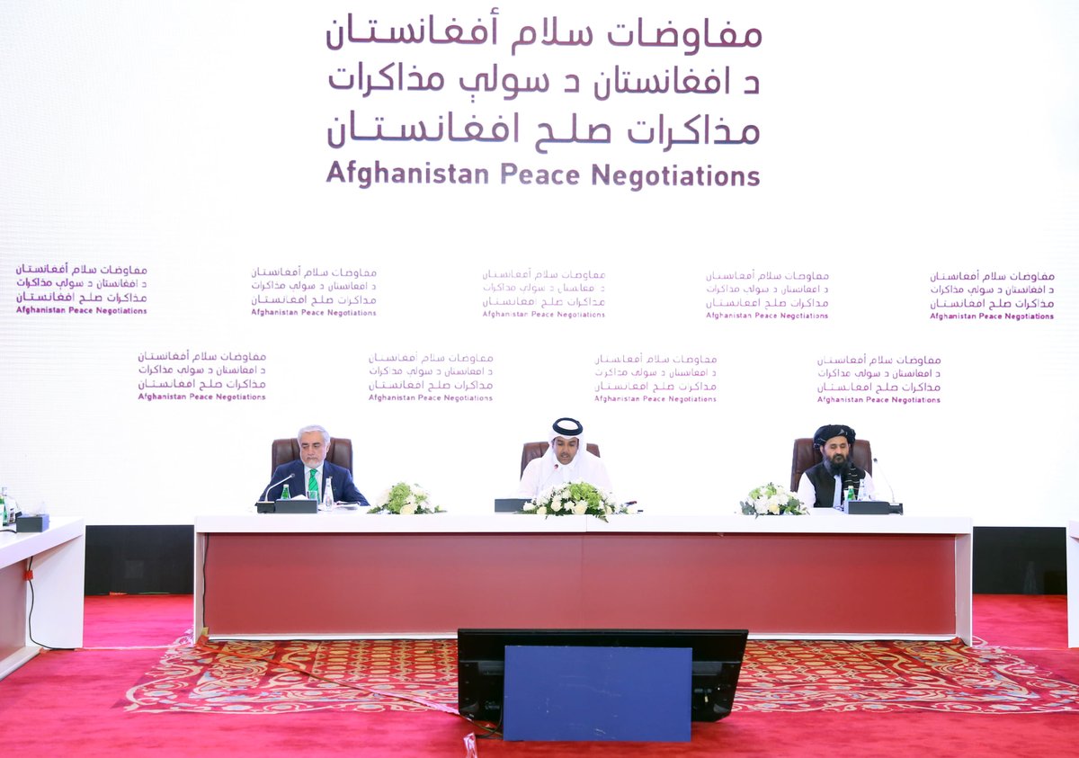 DrabdullahCE's tweet image. We concluded the two days of intensive talks with the Taliban in Doha. We exchanged views on core issues concerning the two parties. We listened to each others point of views, interpretations &amp;amp; the ways forward to end the conflict through a comprehensive political settlement. 1/3