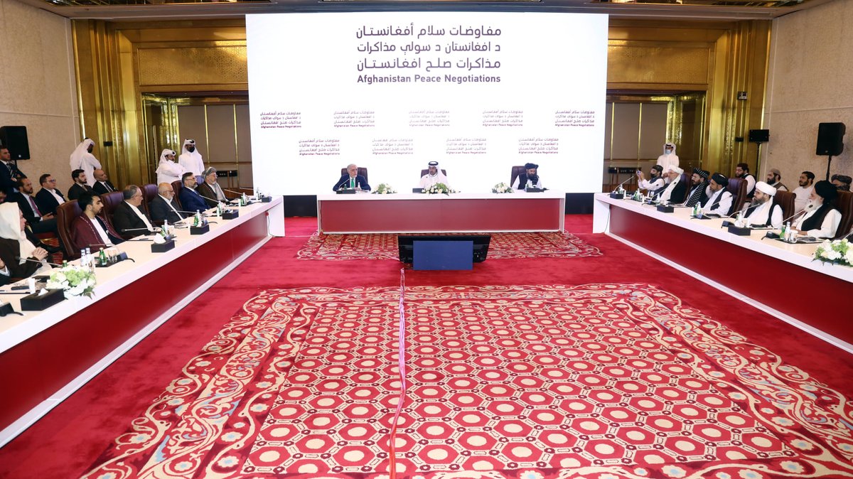DrabdullahCE's tweet image. We concluded the two days of intensive talks with the Taliban in Doha. We exchanged views on core issues concerning the two parties. We listened to each others point of views, interpretations &amp;amp; the ways forward to end the conflict through a comprehensive political settlement. 1/3