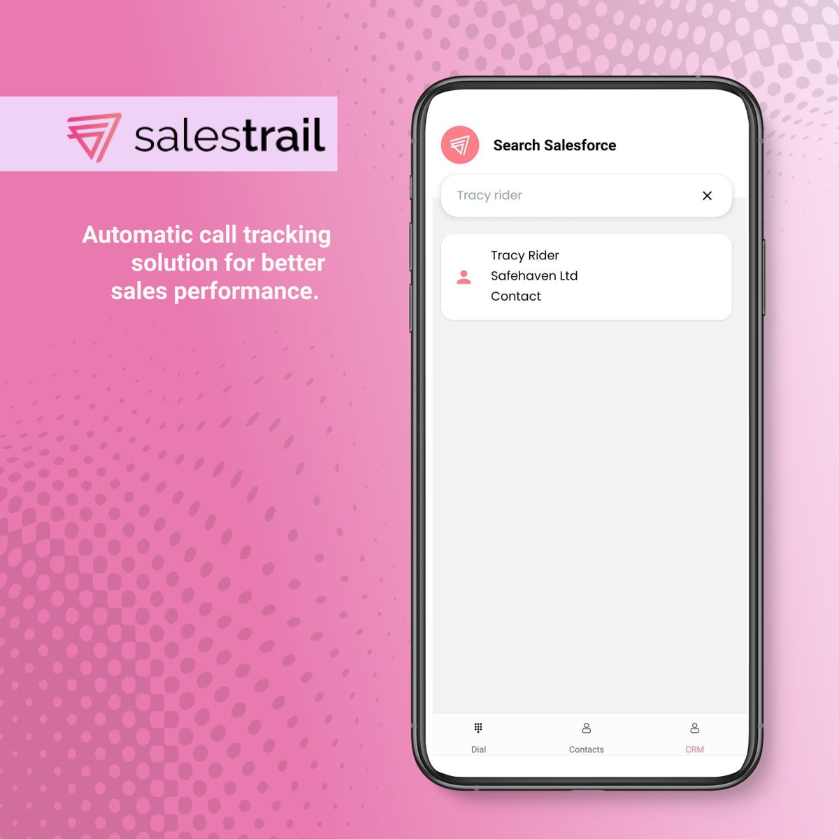 💡 In case you didn't know!

You can now search and call your #CRM contacts from the Salestrail app. And don't worry, your call data will seamlessly pushed into CRM in no time! 
Currently, Salestrail is integrated with <a href="/HubSpot/">HubSpot</a> @Salesforce <a href="/LeadSquared/">LeadSquared</a> 
 hubs.li/H0SrxBp0