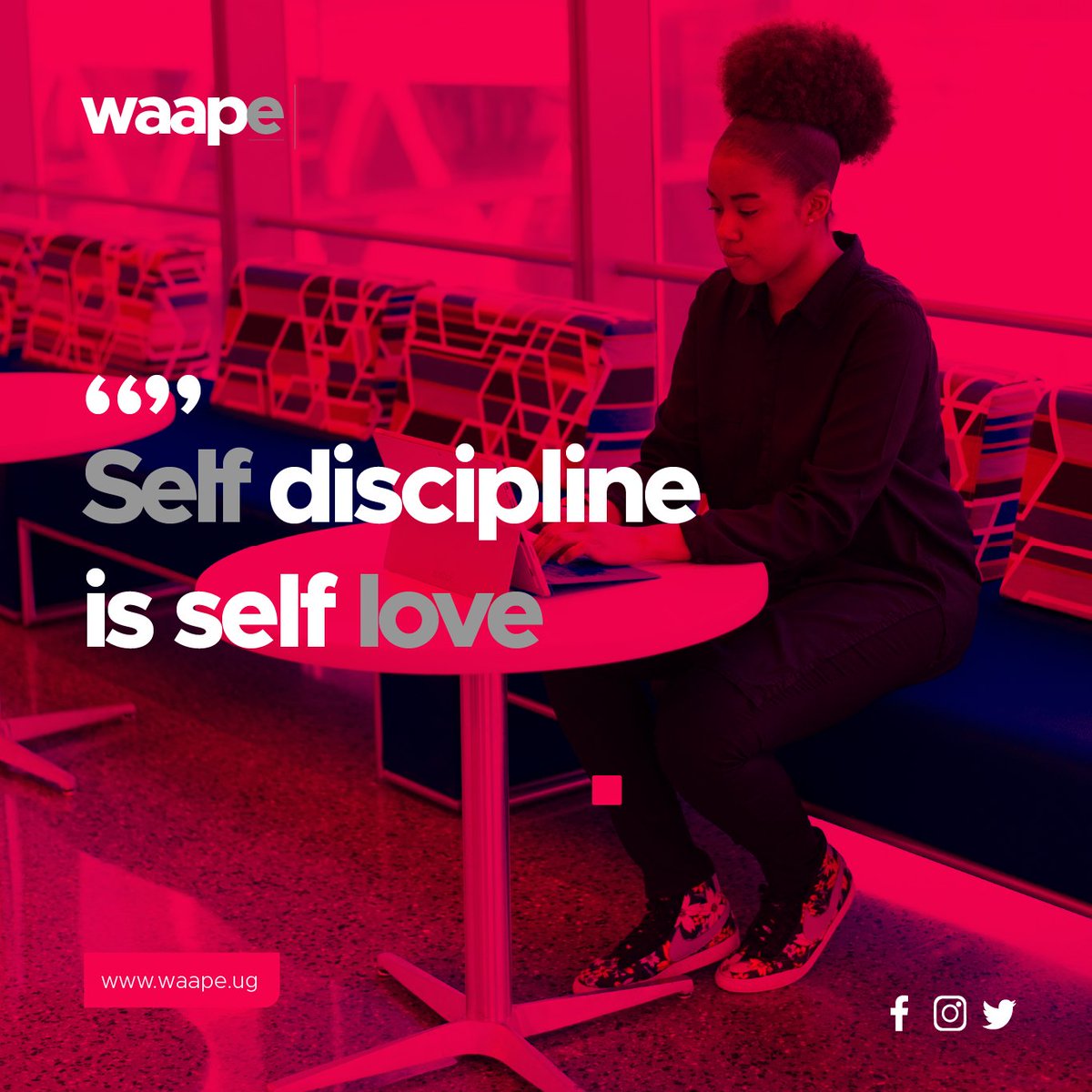 To set rules for oneself and to follow them is the beginning of self discipline. Self disciple now is you looking out for your future self. 
waape.ug 
#ModayMotivation#Waape#Freelancing