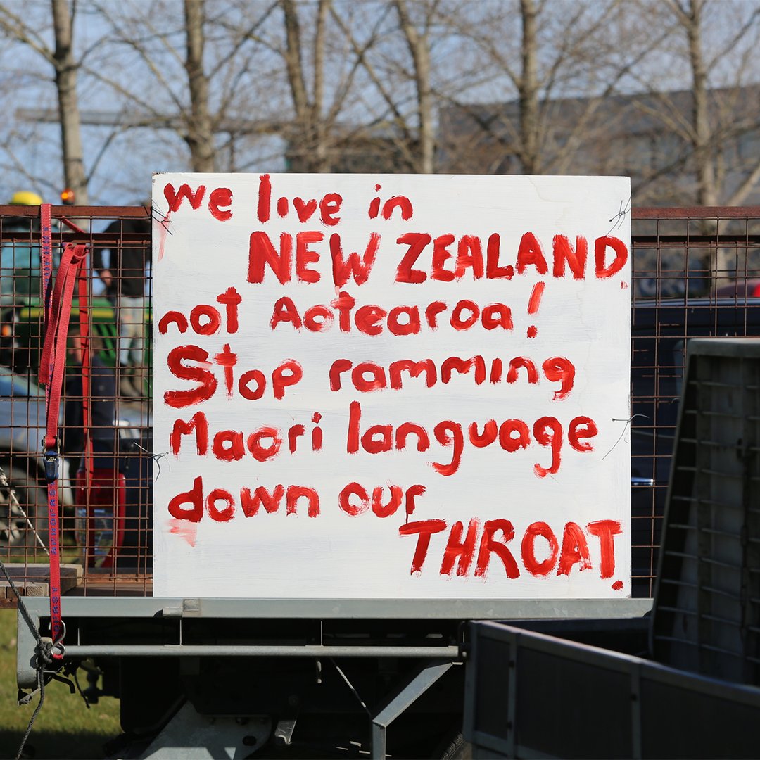 reomaori's tweet photo. 2021: Ban te reo
1980: Equity for te reo
40-years after our whānau marched for te reo to be an official language in its own land: some still want it banned. Thank you to all New Zealanders who support te reo Māori. Kia kaha Aotearoa! Kia kaha te reo Māori! https://t.co/X2cg8x8m96