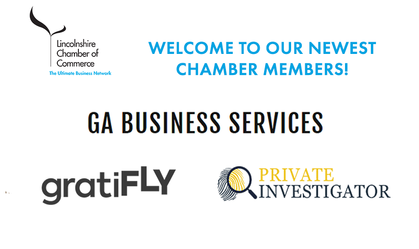 lincscham's tweet photo. A warm welcome to our newest Chamber members! 🎉

GA Business Services / @gratifly / Private Investigator https://t.co/UHpNyD5KIt