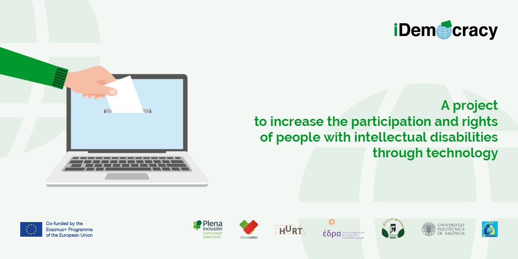 SabienUPV's tweet photo. SABIEN participa en el proyecto #IDemocracy para mejorar la participación y los derechos de personas con discapacidad intellectual a través de la tecnología @SabienUPV @UPV @fenacercifcrl @eseniors @KSDEOEDRA @CroHURT  #bendrijaViltis 
Visita https://t.co/sIhe3r21EV https://t.co/FWQoFGjMSQ