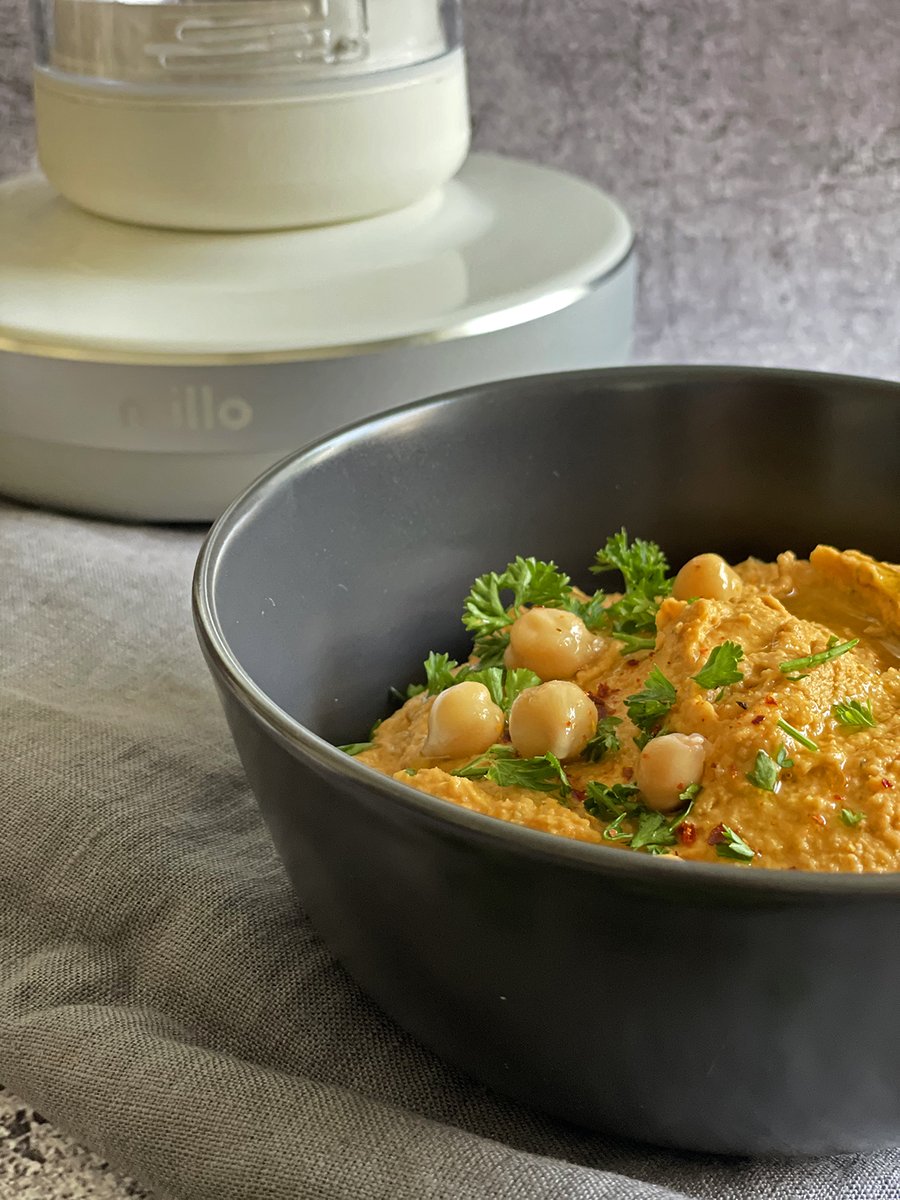 getmillo's tweet photo. Millo’s possibilities are endless! Try out this tasty #Hummus #recipe with Tahini (sesame seed paste). #milloblender #getmillo #hummusrecipe #tahini https://t.co/858ByAD4iw