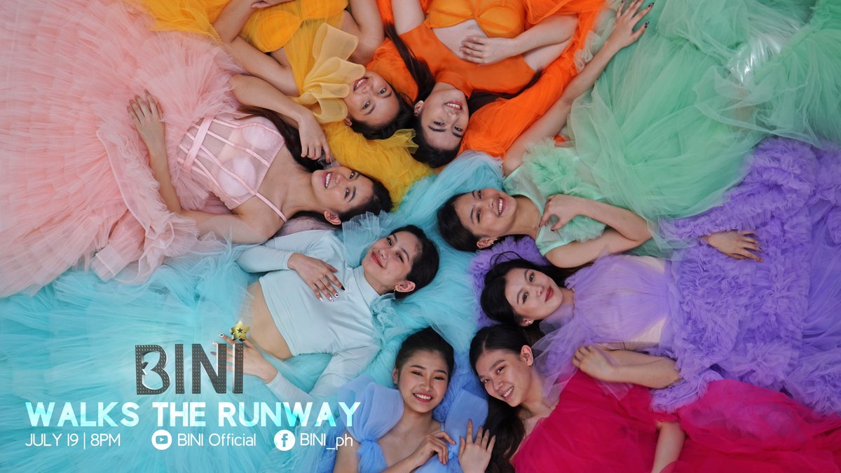BINI_ph's tweet photo. Want to see @bini_members’ reaction the first time they saw @FrancisLibiran8's gowns called “The Champions?”

Watch #BINIwalksTheRunway tonight at 8PM on Youtube and Facebook! https://t.co/jHRkpYjc7o