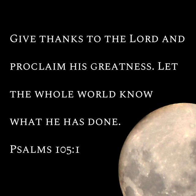 robkeesolutions's tweet image. 🕊 May my life be the instrument through which the glory of your message flows…✝️

“Give thanks to the Lord and proclaim his greatness. Let the whole world know what he has done.”
Psalms 105:1 NLT
bible.com/116/psa.105.1.…