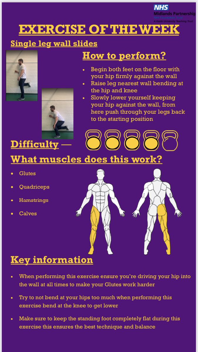 MSK Services Stafford & Cannock (@msksouthstafcan) on Twitter photo New weekly initiative developed by our clinicians in #MSKservices to help promote rehab exercise options! #EOTW great work @JackClaytonPT & Kristi Degg! <a href="/mpftnhs/">Midlands Partnership University NHS FT</a> New weekly initiative developed by our clinicians in #MSKservices to help promote rehab exercise options! #EOTW great work @JackClaytonPT & Kristi Degg! <a href="/mpftnhs/">Midlands Partnership University NHS FT</a>