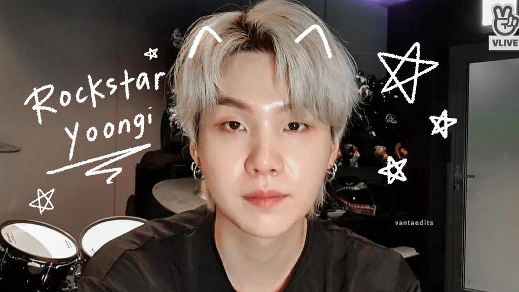 vantaedits's tweet image. ★ rockstar yoongi live doodles !!