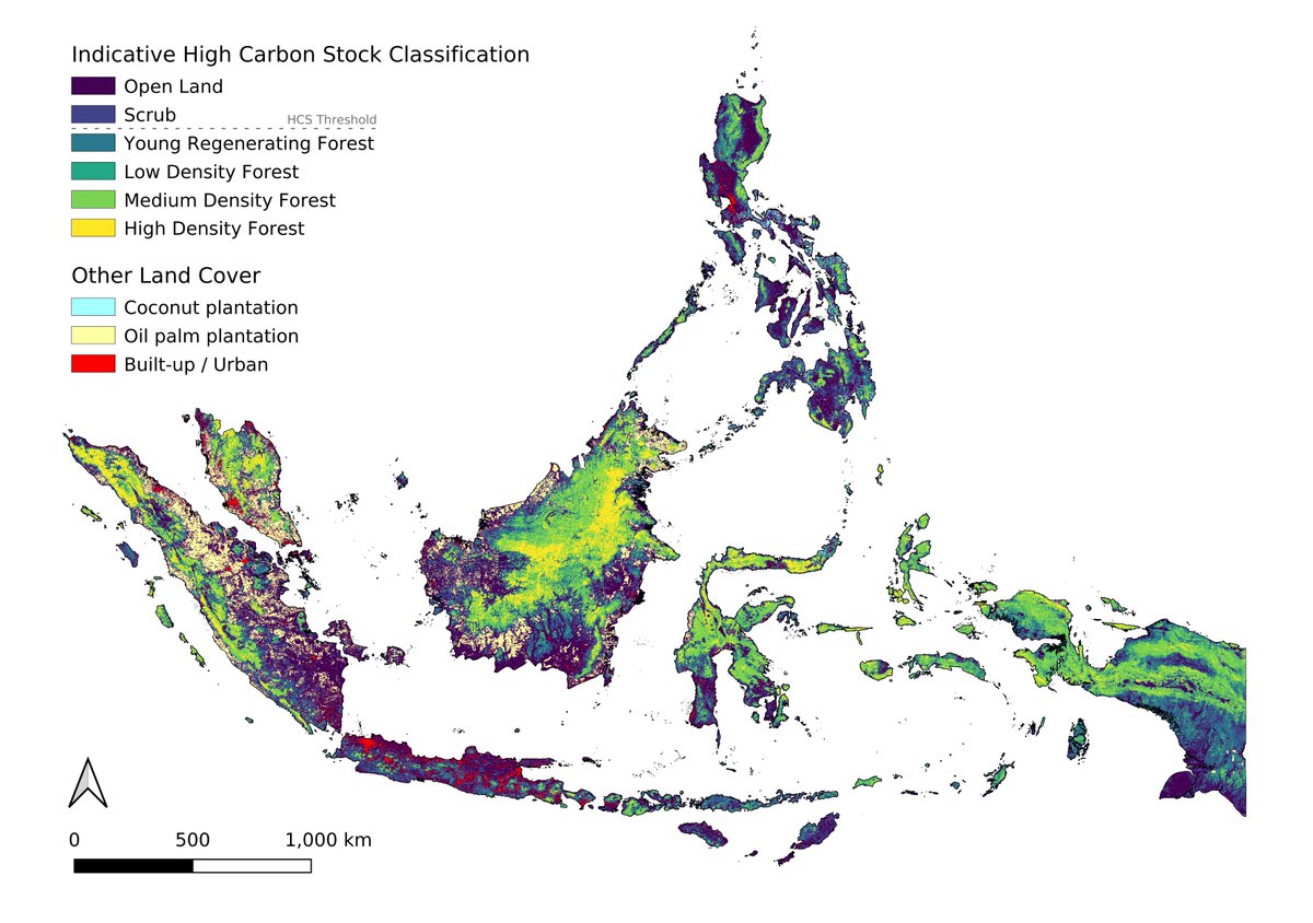 Happy to share the outcome of our new work: “High carbon stock mapping at large scale with optical satellite imagery and spaceborne LIDAR” with Konrad Schindler and @JanDirkWegner1 @EcoVisionETH. Thread👇
Preprint: arxiv.org/abs/2107.07431
#conservation #forests #DeepLearning