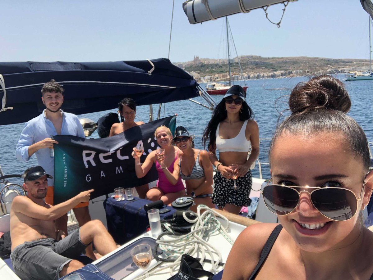 RelaxGamingLtd's tweet photo. The first of a series of Relax at Sea days occurred recently when we treated our friends from Wunderino and Vera &amp; John to a fantastic day on the waves.
 
Much fun on the yacht was had by all as you’ll see in these fantastic photos:
 
#relaxgaming #relaxatsea https://t.co/S3TqRzxgfe