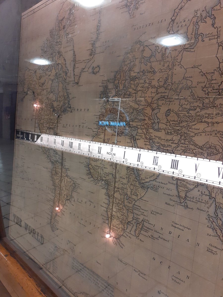 TimBryars's tweet image. What a treat. The Piccadilly Circus Underground Station world time map-clock has finally been restored. Illuminated and ticking beautifully.