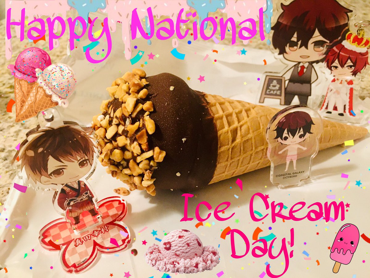 phoenix_004's tweet photo. Happy #NationalIceCreamDay! Celebrated the day with the sweetest guys of all, my Crimson Cuatro. 😍🥰 Arthur and Muramasa joined us too to enjoy their Frosty Paws 🥳🍦🐾❤️ #Cybird #Ikemen #AlynCrawford #YukimuraSanada #RyomaSakamoto #KyleAsh #MidCin #IkeSen #DTL #IkeRevo https://t.co/TFs6FiuPjL