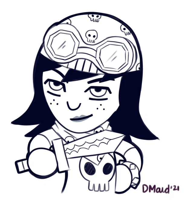 Congratulations to @Normaltyper for winning 4th place!👏👏👏👏 She was fun to draw. Thank you for participating and enjoy your prize! 💜 
