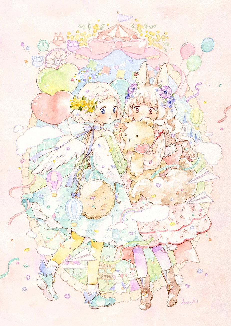 手描きイラスト✣創作水彩原画『桜花爛漫』 桜花爛漫 - GENSEKI