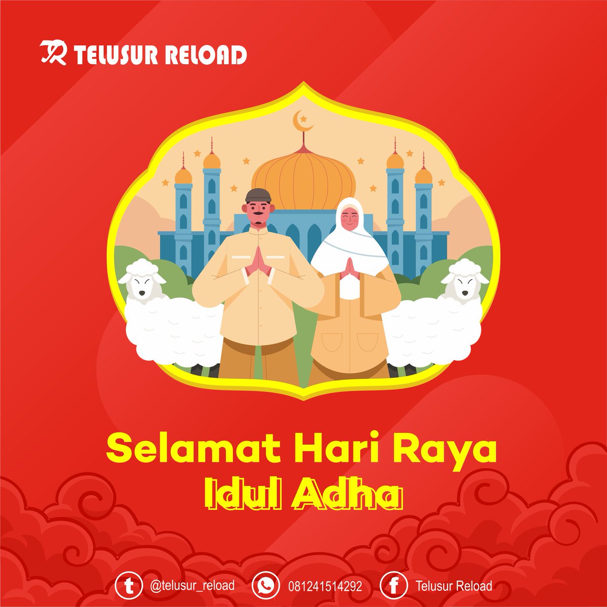 Telusur_Reload's tweet image. Selamat hari raya Idul Adha 1442 H. Semoga Allah SWT memberkati kita dengan hal yang sama di semua lingkaran kehidupan, dan membantu semua di antara kita yang tidak berdaya, khawatir, dan menunggu rahmatnya. Selamat Idul Adha.