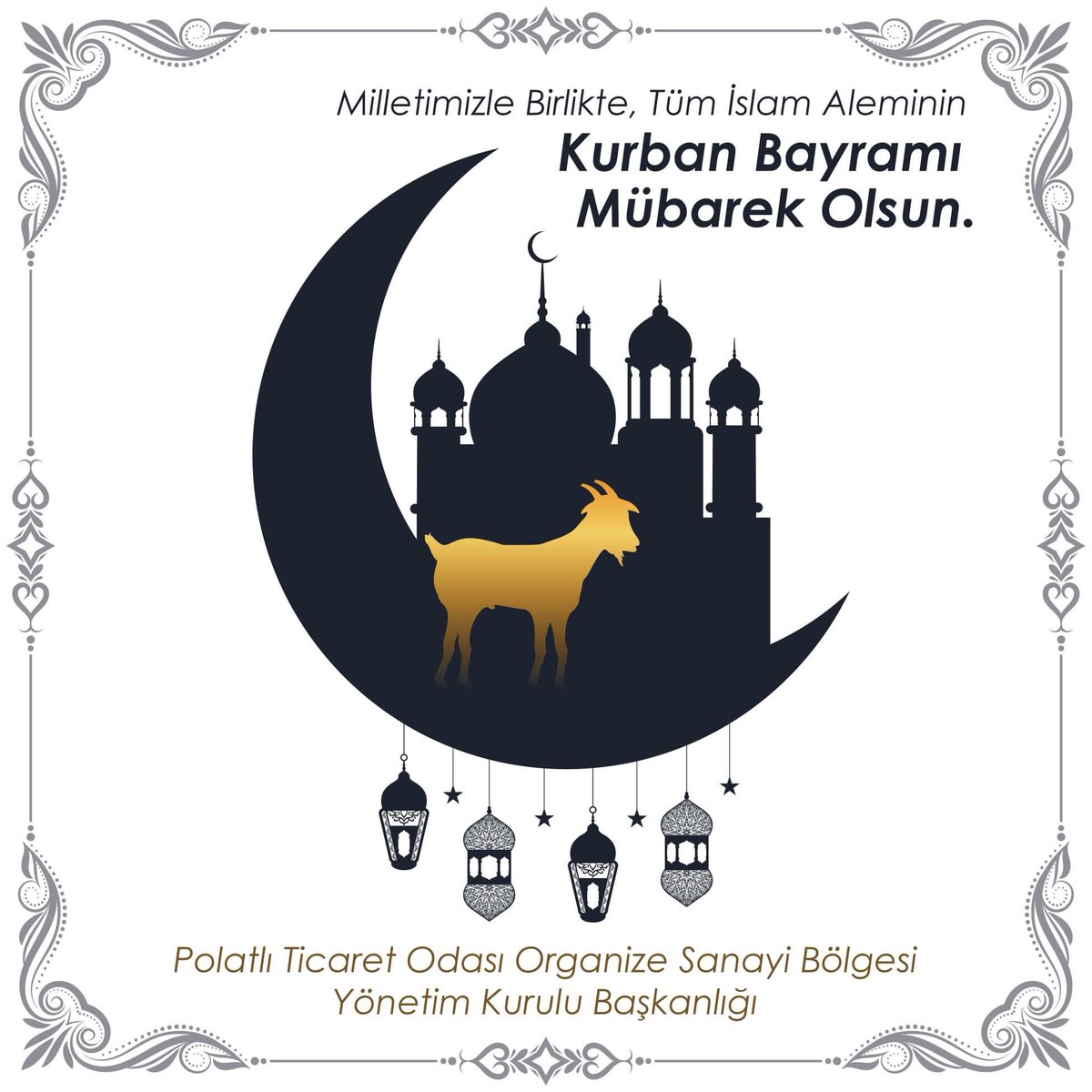 Sevdiklerinizle birlikte mutlu, huzurlu ve sağlıklı nice bayramlara.

Kurban Bayramınız Mübarek Olsun.