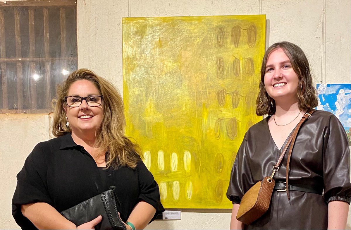 Congratulations to Rose Barton, winner of the ‘CITIC Pacific Mining Emerging Young Artist Award’ at the weekend’s Cossack Art Awards, for her painting ‘Nothing About Us Without Us’.